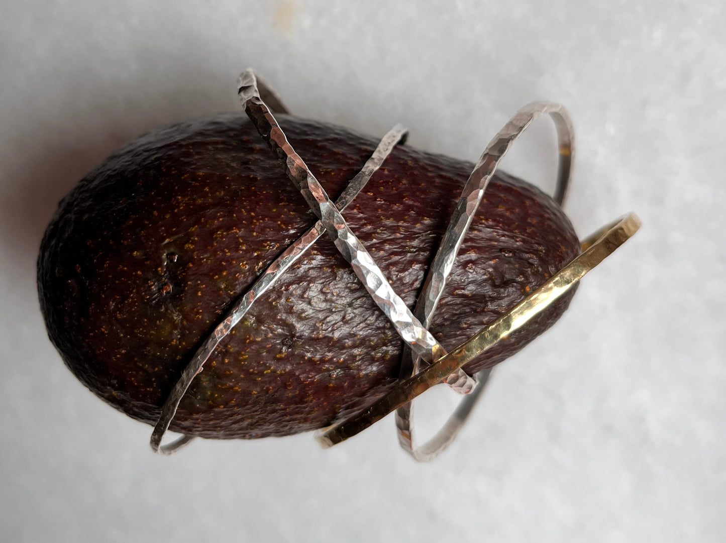 Silber-Armreif 2mm - mattiert