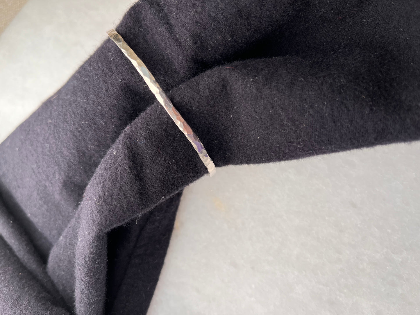 Silber-Armreif 2mm - mattiert