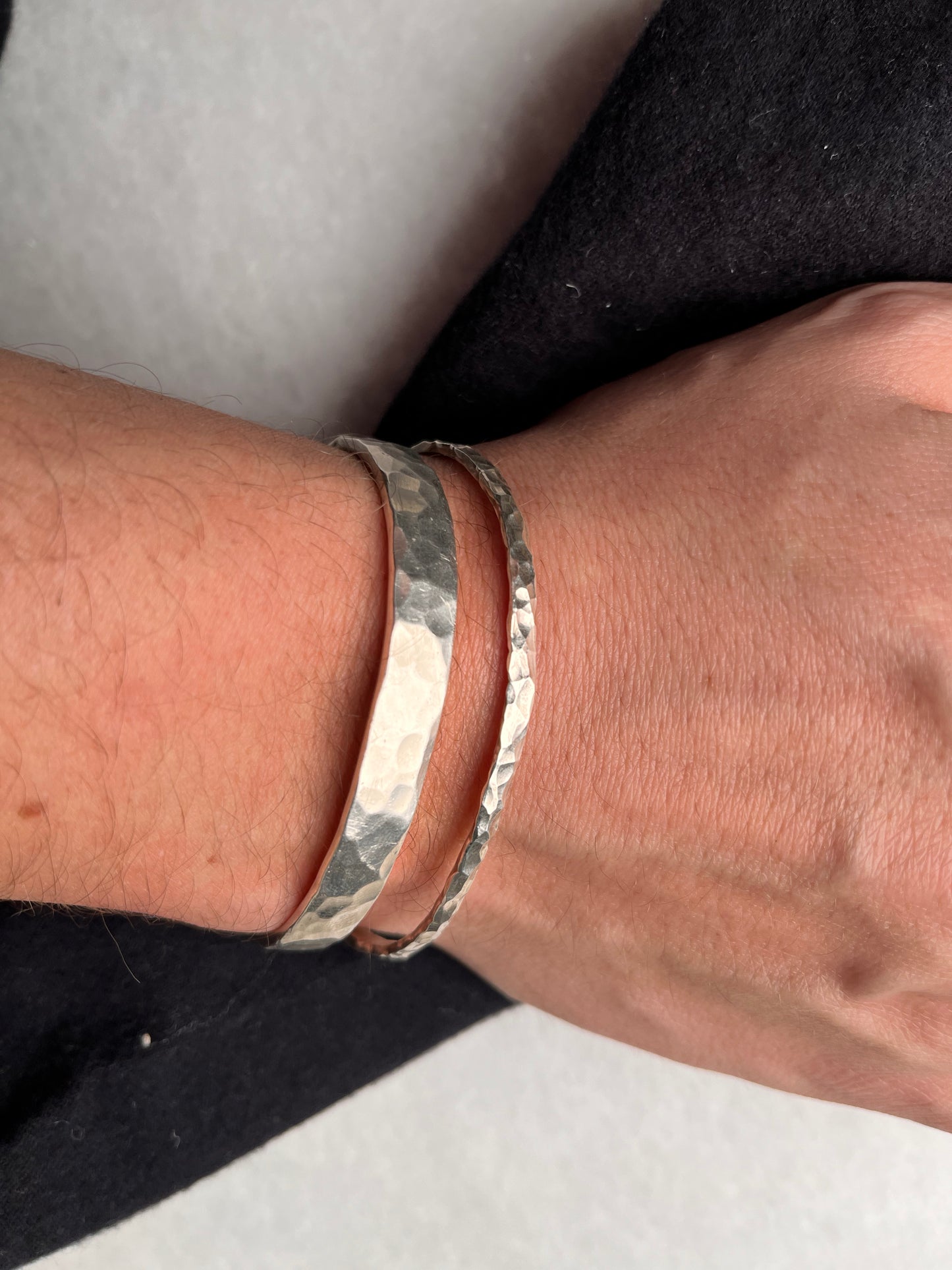 Silber-Armreif 5mm - mattiert